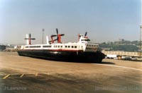 The Princess Anne (GH-2007) departing Dover hoverport